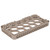Vollrath HRF 10" W x 19 3/4" D x 2" H Half Size 17 Compartments Co-Polymer Plastic Beige Traex Dishwasher Rack Extender