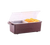 Vollrath 4740-01 12" x 6" x 3-3/4" 2 Quart Brown Plastic Standard Lid NSF Kondi-Keeper Condiment Dispenser