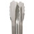 Vollrath 4780660 6" Stainless Steel One-Piece Scalloped Teeth Springless Design Ivory Ergonomic Antimicrobial Kool-Touch Handle Utility Tongs