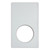 Vollrath 8240620 21.13" W x 12.75" D Plastic Round White Stone Miramar Template