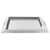 Vollrath 82090 Heavy Duty 18/8 Stainless Steel Contemporary Geometric Styling Sating Finish Rim Square Serving Tray