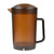 GET P-3064-1-A 64 Oz. Amber SAN Water Pitcher With Lid (1 Dozen)