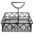 GET 4-931832 9" W x 7" D x 8" H 5 Compartments Black Iron Powder Coated Compartment Caddy