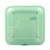 GET EC-17-JA 9" L x 9" W x 2" H 1 Compartment Flat Top Jade Polypropylene GET Food Container (1 Dozen)