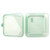 GET EC-17-JA 9" L x 9" W x 2" H 1 Compartment Flat Top Jade Polypropylene GET Food Container (1 Dozen)