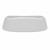 GET CS-6103-W 11-1/4" L x 7" W White Melamine Rectangular Siciliano Mama Mia Platter