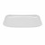 GET CS-6105-W 13" L x 7-4/5" W White Melamine Rectangular Siciliano Mama Mia Platter
