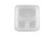 GET EC-12-1-CL 9"L x 9"W x 2-3/4"H 3 Compartments Clear Polypropylene GET Food Container