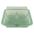 GET EC-09-1-JA 9" W x 3.5" H x 9" D Green Polypropylene 3-Compartments G.E.T Food Container