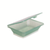 GET EC-18-JA 9" W x 6 1/2" D x 2" H Half Size Flat Top Jade Polypropylene GET Food Container (1 Dozen)