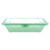 GET EC-18-JA 9" W x 6 1/2" D x 2" H Half Size Flat Top Jade Polypropylene GET Food Container (1 Dozen)