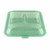 GET EC-12-1-JA 9"L x 9"W x 2-3/4"H 3 Compartment Jade Polypropylene GET Food Container