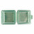 GET EC-08-1-JA 5" L x 5" W x 3 1/4" H Polypropylene Jade 1-Compartment Single Entree G.E.T. Food Container (1 Dozen Per Case)