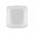 GET EC-08-1-CL 5" W x 5" D x 3 1/4" H 1 Compartment Clear Polypropylene GET Food Container (1 Dozen Per Case)