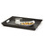 GET RST-1522-BK 15" x 20" Rectangular Black Non-Skid Break-Resistant Healthcare Room Service Tray