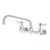 Krowne DX-810 Diamond Series Satin Finished 10" Swing Spout 8" Centers Wall-Mounted Krowne Faucet - Lifetime Manufacturer Warranty