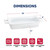 Harold Import 98048 13" x 9" White Porcelain Rectangular HIC Lasagna Pan