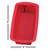 Harold Import 43634 9.05" x 4" x 2.05" Red Silicone Mrs. Anderson's Baking Loaf Pan