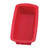 Harold Import 43634 9.05" x 4" x 2.05" Red Silicone Mrs. Anderson's Baking Loaf Pan