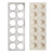 Harold Import 43216 14" x 4.25" x .88" HIC Ravioli Form 2" Square Makes 12 Ravioli