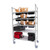 Cambro CPM244875FX5480 48" W x 75" H x 24" D Speckled Gray Steel Camshelving Premium Mobile Flex Station Unit