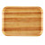 Cambro 1216303 12" x 16.31" Light Butcher Block Rectangular High-Impact Fiberglass Camtray - 12/Case