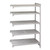 Cambro CPA217272V5PKG 72" W x 21" D x 72" H Speckled Gray 5 Shelves Vented Camshelving Premium Add-On Unit