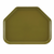 Cambro 1520TR428 14.56" x 19.5" Trapezoid Fiberglass Olive Green Camtray - 12/Case