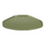 Cambro 1520TR428 14.56" x 19.5" Trapezoid Fiberglass Olive Green Camtray - 12/Case