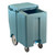 Cambro ICS175TB401 175 Lb. Slate Blue Plastic Mobile SlidingLid Tall Ice Caddy