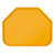 Cambro 1422TR171 14" x 22" Trapezoid Fiberglass Tuscan Gold Camtray - 12/Case