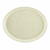 Cambro 2500531 24" x 19" Galaxy Antique Parchment Silver High-Impact Fiberglass Oval Camtray - 6/Case