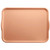 Cambro 1520H117 15" x 20" Dark Peach Reinforced Fiberglass Rectangular Camtray with Handles - 12/Case