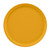 Cambro 1200171 12" Dia. Tuscan Gold Round Fiberglass Serving Camtray - 12/Case