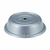 Cambro 1007CW486 10.63" Silver Lightweight Polycarbonate Stackable Round Camwear Camcover - 12/Case