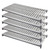 Cambro CBSK2136V5580 36" W x 21" D Brushed Graphite Polypropylene Vented Camshelving Basics Plus Shelf Plate Kit