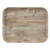 Cambro 1418DCET830 18.05" W x 0.87" H x 14.06" D Light Oak EpicTread Surface Fiberglass Rectangular Decor Series Camtray - 12/Case