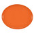 Cambro 2700220 26.88" x 22" Citrus Orange High-Impact Fiberglass Oval Camtray - 6/Case