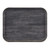Cambro 1216DC815 16.33" W x 0.75" H x 12" D Charcoal Gray Textured Surface Fiberglass Rectangular Decor Series Camtray - 12/Case