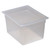 Cambro 28PP190 10.44" W x 7.88" H x 8" D Translucent Polypropylene 1/2 Size Food Pan - 6/Case