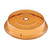 Cambro MDCPC9CW153 9.13" Amber Lightweight Polycarbonate Stackable Round Camwear Camcover - 12/Case