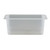 Cambro 35CLRPP190 6 15/16" x 12 3/4" x 5" Deep Translucent Fits 1/3 Size Food Pans H-Pan Colander - 6/Case
