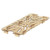 Cambro 90HPD150 Amber Plastic 1/9 Size Long H-Pan Drain Shelf - 6/Case