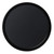 Cambro PT1600110 16" Dia. Polypropylene Black Round Polytread Tray - 12/Case