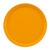 Cambro 1550504 16" Dia. Round Fiberglass Mustard Serving Camtray - 12/Case