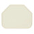 Cambro 1520TR538 14.56" x 19.5" Trapezoid Fiberglass Cottage White Camtray - 12/Case
