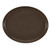 Cambro 2700116 26.88" x 22" Brazil Brown High-Impact Fiberglass Oval Camtray - 6/Case
