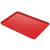 Cambro 3253CL163 20.88" x 12.75" Red High-Impact Fiberglass Rectangular Camlite Camtray - 12/Case