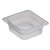 Cambro 62PP190 2 1/2" Deep Translucent Polypropylene 1/6 Size Food Pan - 6/Case