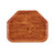 Cambro 1418TR309 14" x 18" Trapezoid Fiberglass Java Teak Camtray - 12/Case